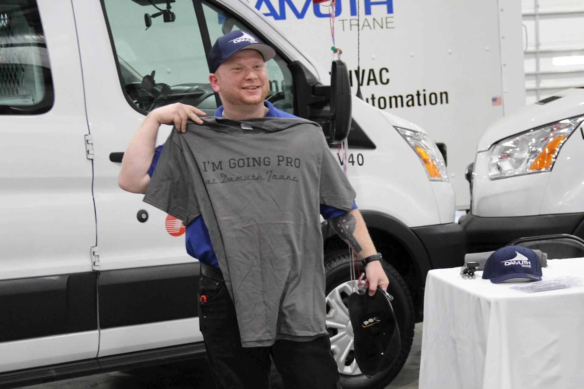 Liam With Shirt Apprentice Signing Day